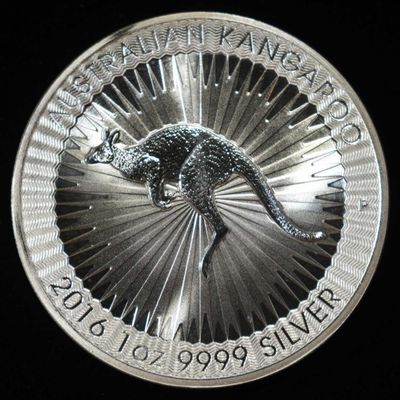Sale Photo Thumbnail #400: 2016 KANGAROO 1 OZ 0.999 SILVER ROUND