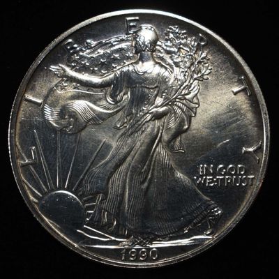 1990 AMERICAN SILVER EAGLE