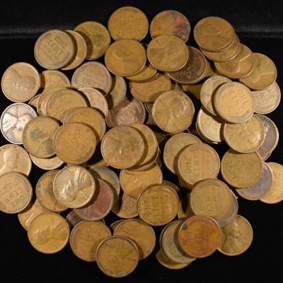 Sale Photo Thumbnail #348: (92) WHEAT CENTS FROM THE 20'S