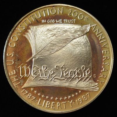 Sale Photo Thumbnail #386: 1987 $1 COMEMM CONSTITUTION ANNIV