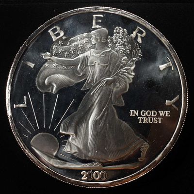 Sale Photo Thumbnail #423: 12 OZT 0.999 SILVER ROUND 2000 LIBERTY