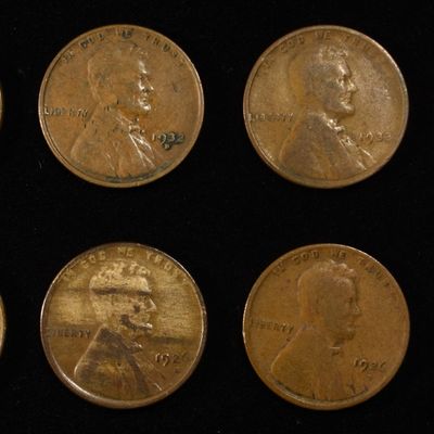 Sale Photo Thumbnail #166: 8 NICE EARLY SEMIKEY WHEAT CENTS