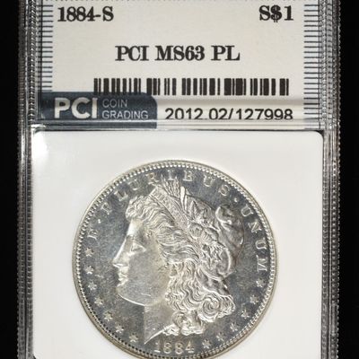 Sale Photo Thumbnail #369: 1884-S MORGAN DOLLAR PCI CH BU PL