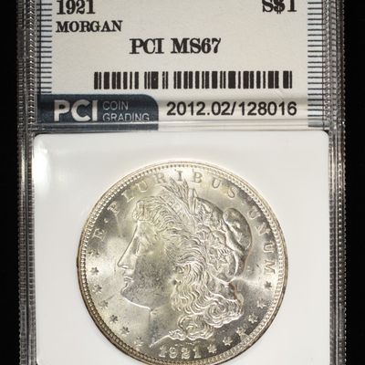 Sale Photo Thumbnail #247: 1921 MORGAN DOLLAR PCI SUPERB GEM BU