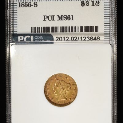 Sale Photo Thumbnail #439: 1856-S $2.50 LIBERTY GOLD PCI BU