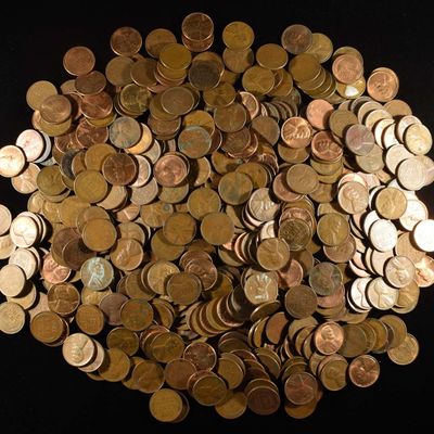 Sale Photo Thumbnail #350: (500) 40'S & 50'S WHEAT CENTS