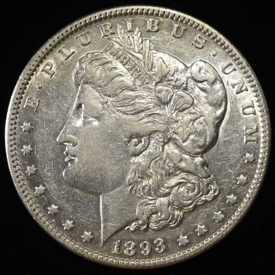 Sale Photo Thumbnail #232: 1893 MORGAN DOLLAR CH AU
