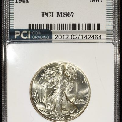 Sale Photo Thumbnail #193: 1944 WALKING LIBERTY 50C PCI SUPERB GEM BU