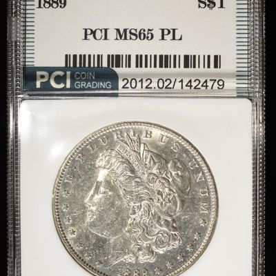 Sale Photo Thumbnail #221: 1889 MORGAN DOLLAR PCI GEM BU PL