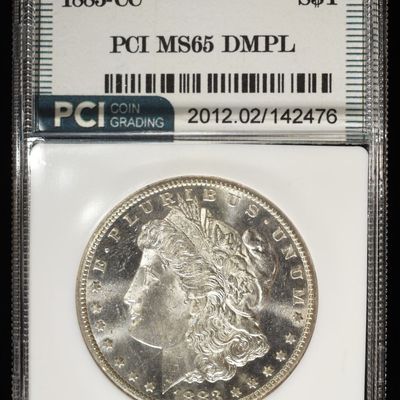 Sale Photo Thumbnail #215: 1883-CC MORGAN DOLLAR PCI GEM BU DMPL