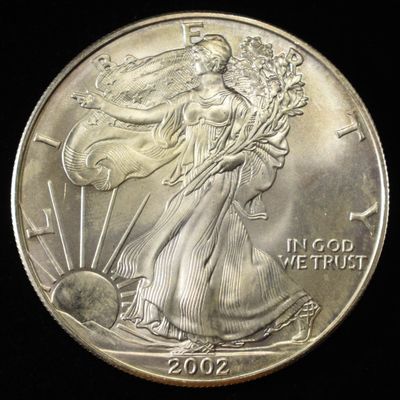 2002 AMERICAN SILVER EAGLE