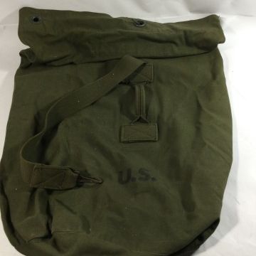Sale Photo Thumbnail #128: Military Duffel Bag, Ammo Box, and Shovel