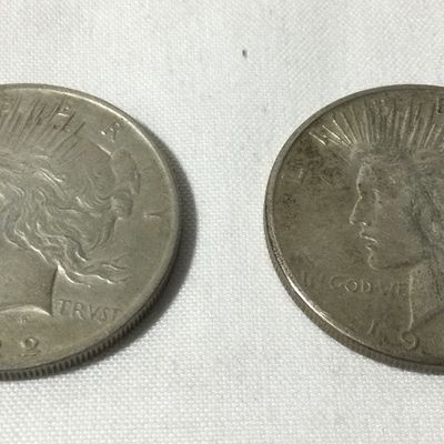 1922 and 1926-S Peace Dollars