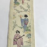Vintage Japanese Themed Cross-stitch Bell Pull