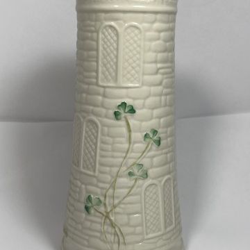 Beleek Classic Castle Vase Shamrock