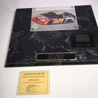 Sale Photo Thumbnail #337: Jeff Gordon Plaque w/ Certificate of Authenticity