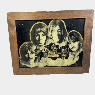 Sale Photo Thumbnail #180: Vintage The Beatles Souvenir Carnival Prize Mirror Stamped IBM 933960