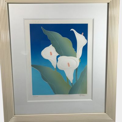 Fernando Torm Signed and Numbered Calla Aquatint Etching 1985