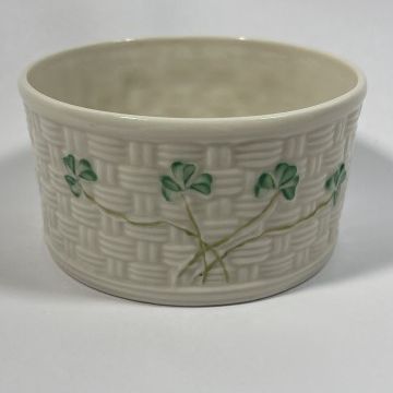 Beleek Shamrock Marmalade Pot