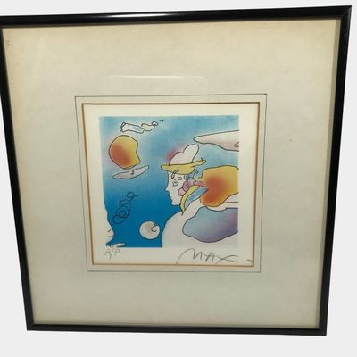 Peter Max Galactic Man Artist Proof Lithograph