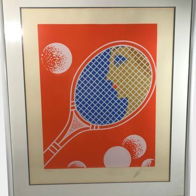 LeRoy Neiman Signed and Numbered Tennis Serigraph 246/260