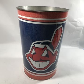 Vintage 1996 MLB Cleveland Indians Wastebasket