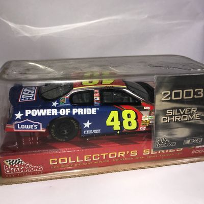 Sale Photo Thumbnail #250: Silver Chrome 2003 Jimmie Johnson Diecast NIB