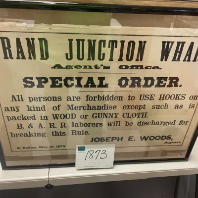 Sale Photo Thumbnail #23: 1873 B&A RAILROAD ORDER