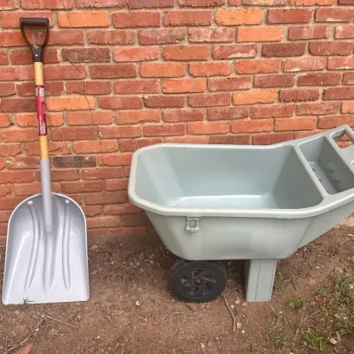 AMES Easy Roller Junior Lawn Cart And Husky Scoop Shovel