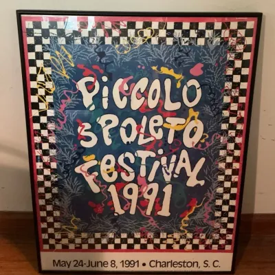“Piccolo Spoleto Festival 1991”  Framed Poster 