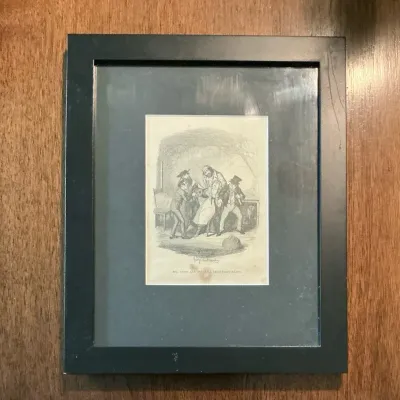 "Mr. Fagin and his Pupil recovering Nancy" by George Cruikshank Framed Print 