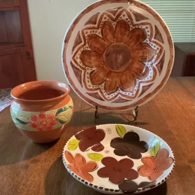 Vintage Hand-Painted Art Pottery 