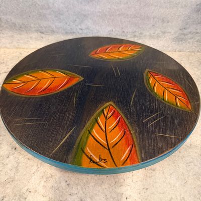 Sale Photo Thumbnail #31: Hand painted lazy Susan