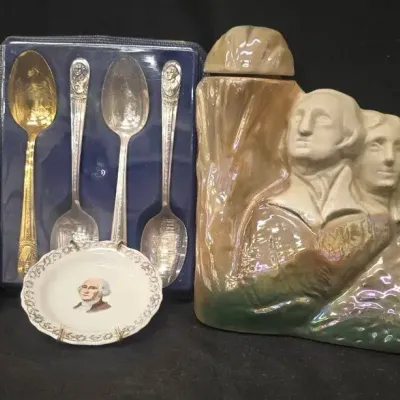Vintage Presidential & Founding Fathers Memorabilia Collection - 4 Pieces