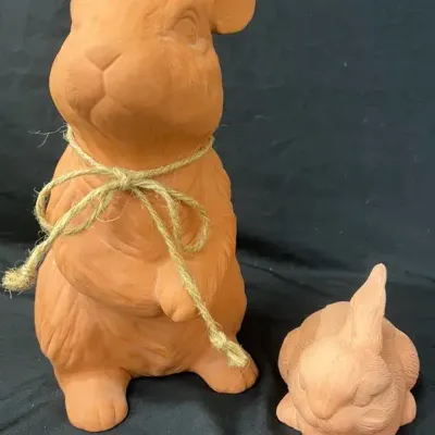 Terra Cotta Garden Rabbits 