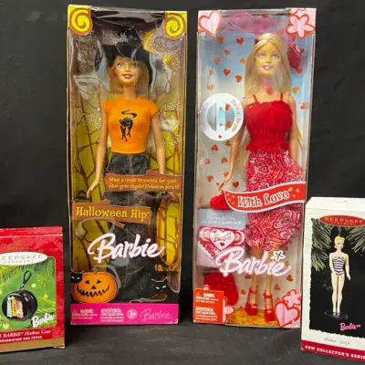 Barbie Halloween Hip & With Love Dolls With Hallmark Keepsake Ornaments - 4 Pieces