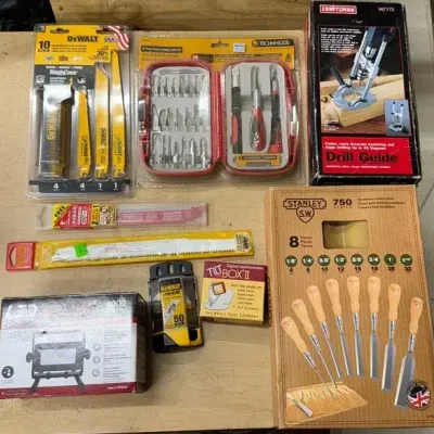 Woodworking & Handyman Tool Assortment - Stanley, DeWalt, Craftsman & More