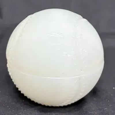 Vintage Baseball Milk Glass Ashtray 