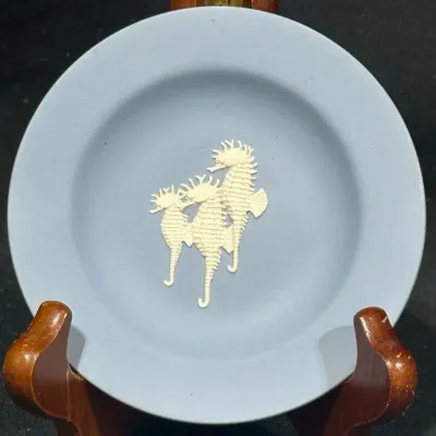 Wedgewood Seahorse Jasperware Trinket Dish