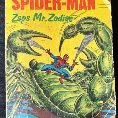 1976 Spider-Man Zaps Mr. Zodiac Whitman Big Little Book