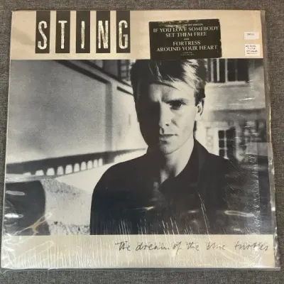 Sting Original Record With Song Title Sticker