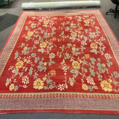 Large Wool Area Rug 15.5' x 10'