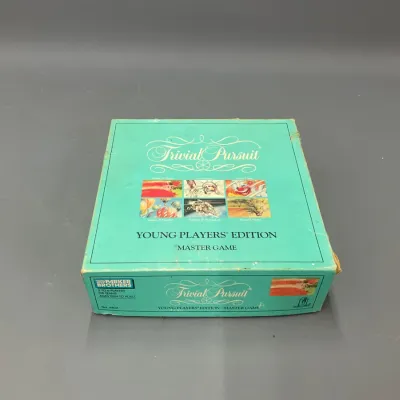 Sale Photo Thumbnail #211: Vintage Trivial Pursuit Young Players Edition Master Game board game by Parker Brothers, showing some light wear to the box.
