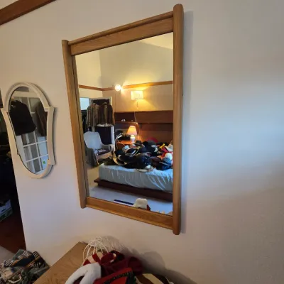 Sale Photo Thumbnail #117: Large rectangular wall mirror