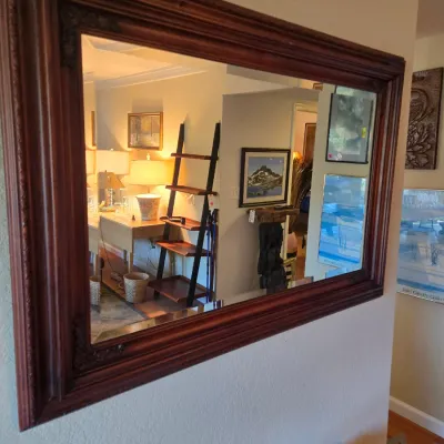 Sale Photo Thumbnail #61: Large rectangular wall mirror 