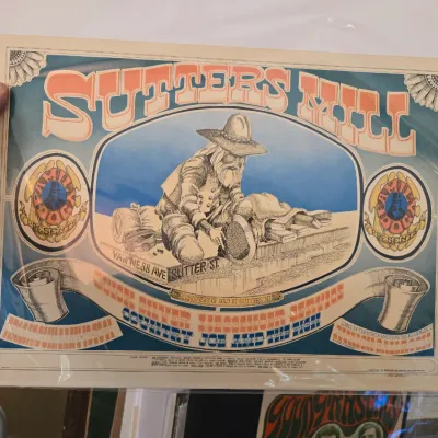 Sale Photo Thumbnail #72: 1960s Family Dog Sutter's Mill concert poster featuring Quicksilver Messenger Service and Country Joe and the Fish