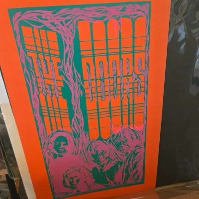 Sale Photo Thumbnail #71: 1960s psychedelic concert poster for The Doors