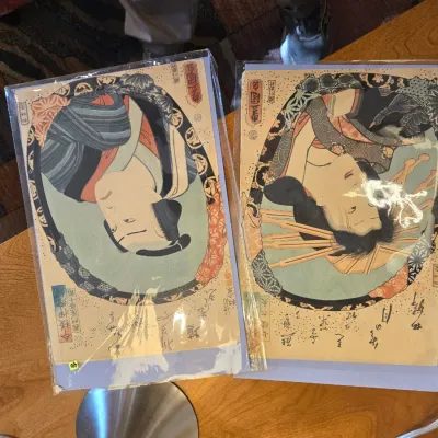 Sale Photo Thumbnail #76:  Japanese ukiyo-e woodblock prints 