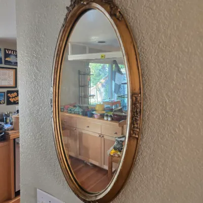 Sale Photo Thumbnail #55: oval wall mirror 