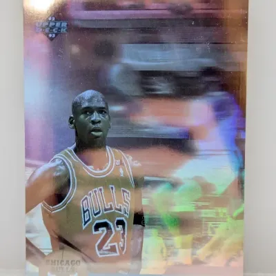 1992-93 Upper Deck Michael Jordan Hologram basketball trading card #SP3 in good condition.